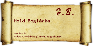 Hold Boglárka névjegykártya